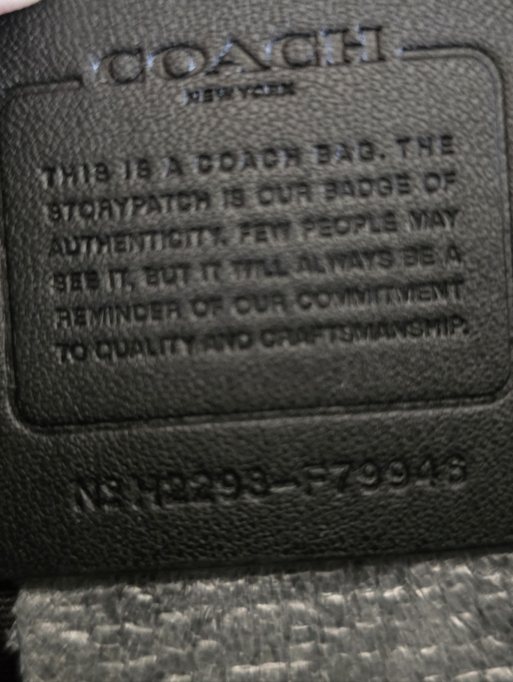 COACH - Rowan Satchel CROSSBODY Bag / Black IM - Picture 10 of 13